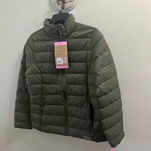 Eddie Bauer Olive Down 650 Quilted Packable Jacket Size S Woman’s